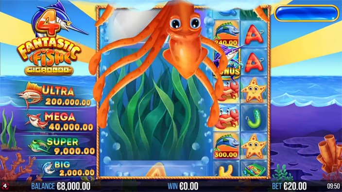 4 Fantastic Fish Gigablox slot feature big summon