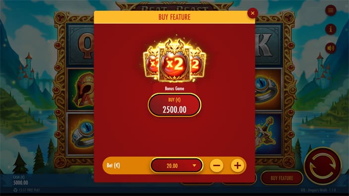 Beat the Beast Dragons Wrath slot bonus buy