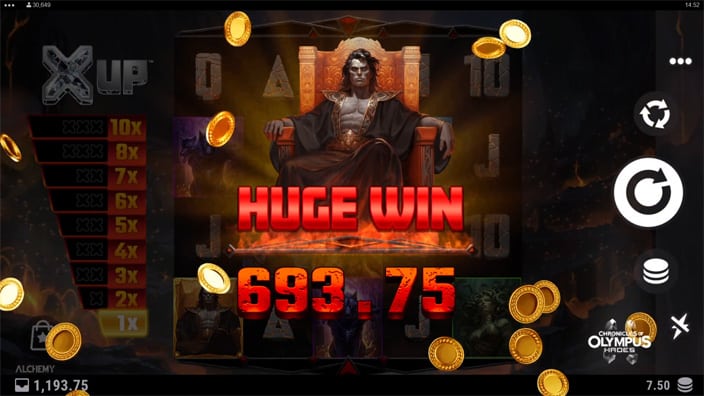 Chronicles of Olympus 2 Hades slot big win