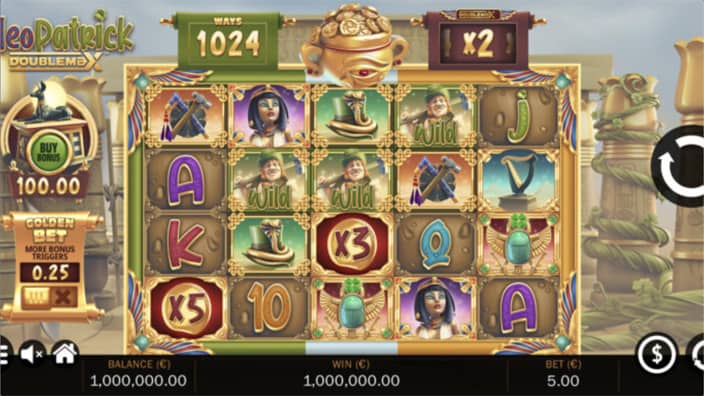 CleoPatrick DoubleMax slot feature Golden Bet