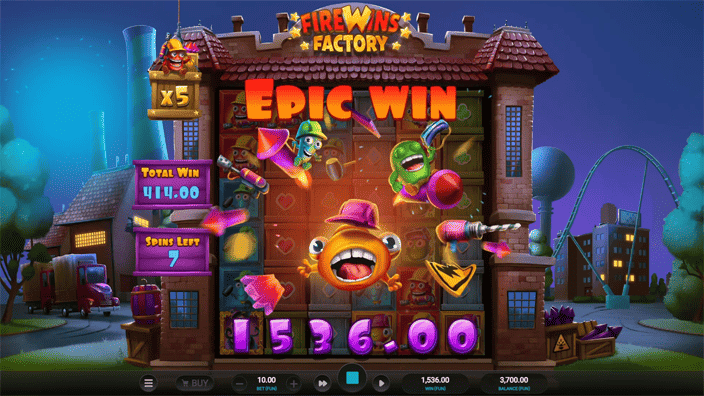 Firewins Factory slot big win