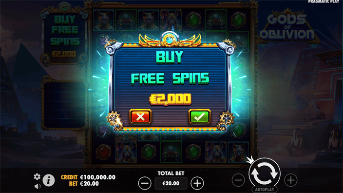 Gods of Oblivion slot bonus buy