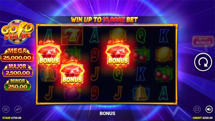 Gold Strike slot free spins