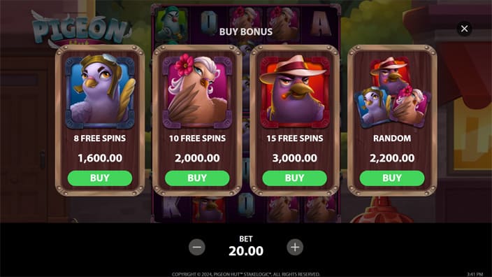 Pigeon Hut slot bonus buy