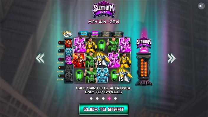 Slotham City slot features