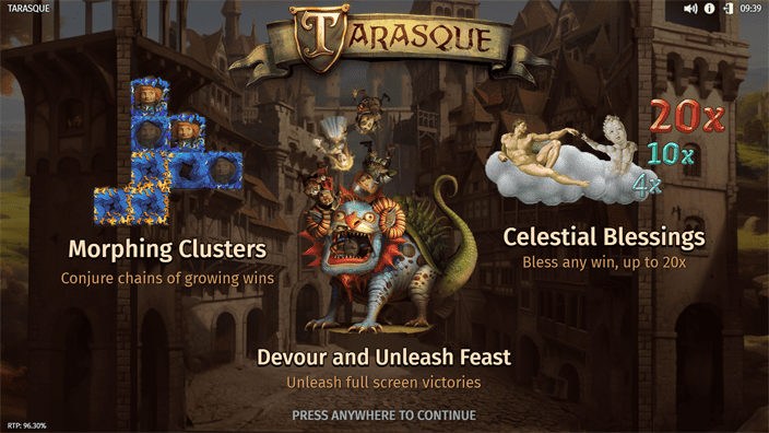 Tarasque slot features