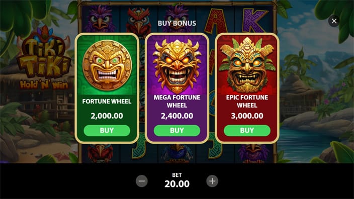 Tiki Tiki Hold n Win slot bonus buy