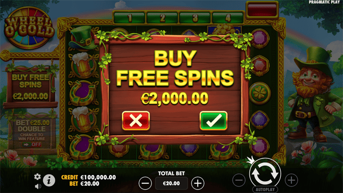 Wheel OGold slot bonus buy