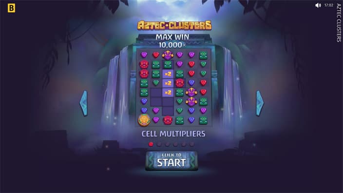 Aztec Clusters slot features