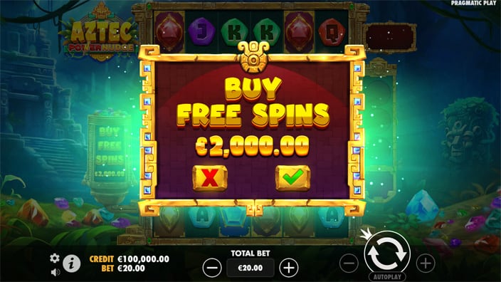 Aztec Powernudge slot bonus buy