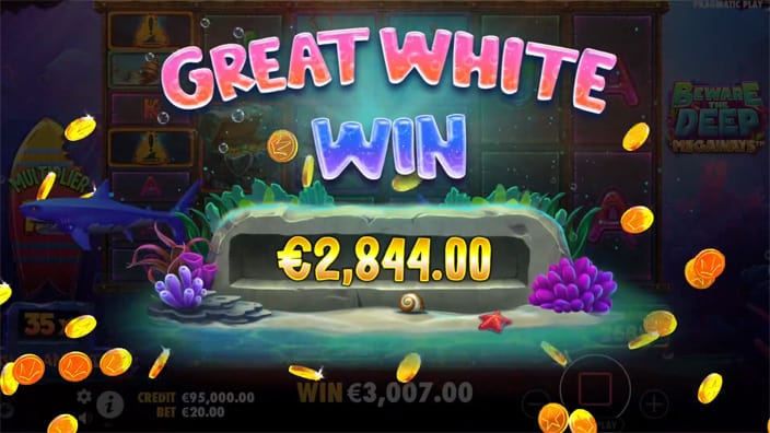 Beware the Deep Megaways slot big win