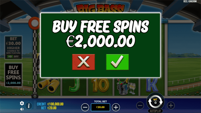 Big Bass Day at the Races slot bonus buy