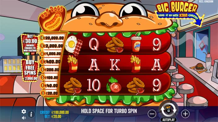 Big Burger Load it up with Xtra Cheese slot