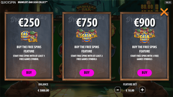 Brawlers Bar Cash Collect slot bonus buy