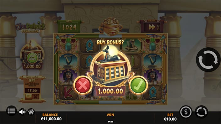 CleoPatrick DoubleMax slot bonus buy