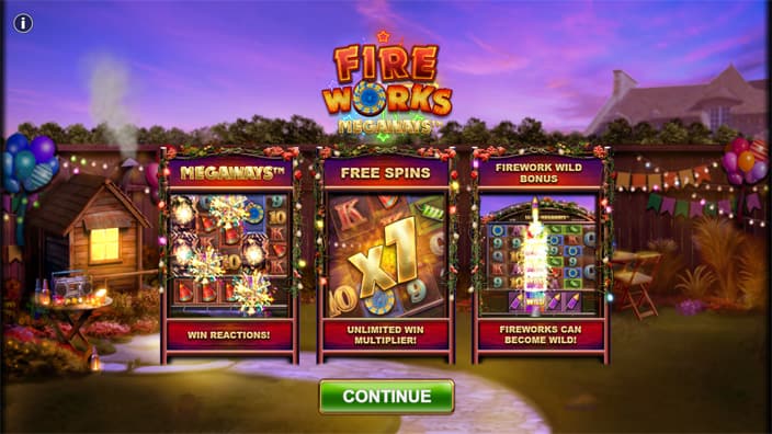 Fireworks Megaways slot features