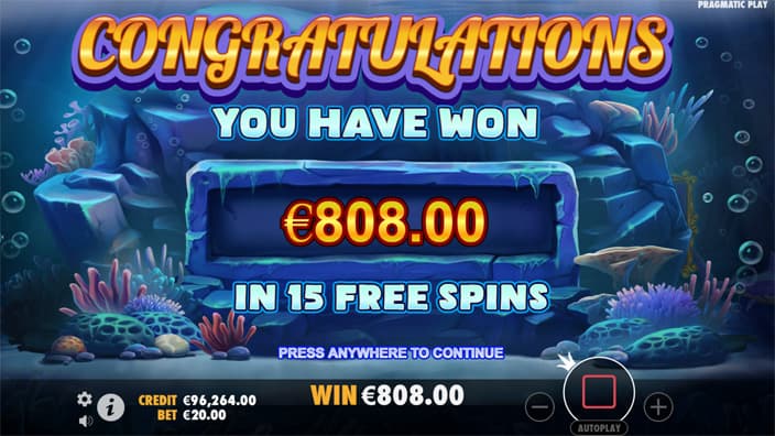 Great Lagoon slot big win