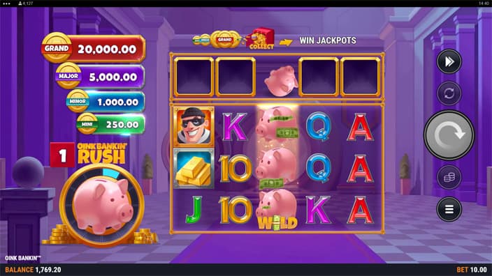 Oink Bankin slot feature walking wild