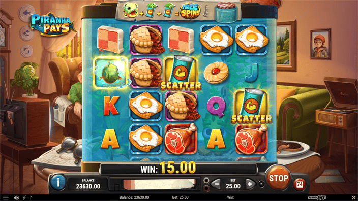 Piranha Pays slot free spins