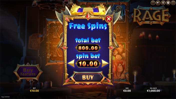 Rage slot bonus buy