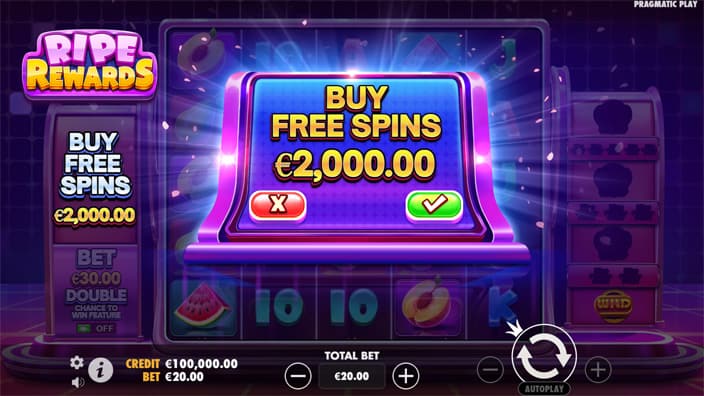 Ripe Rewards slot bonus buy