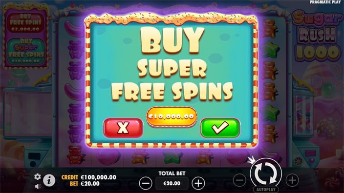 Sugar Rush 1000 slot bonus buy