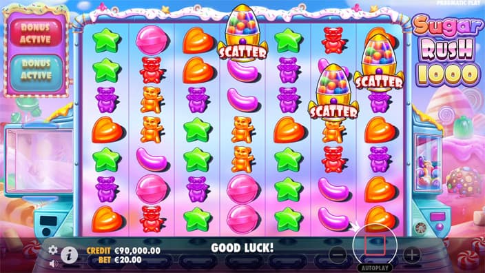 Sugar Rush 1000 slot free spins