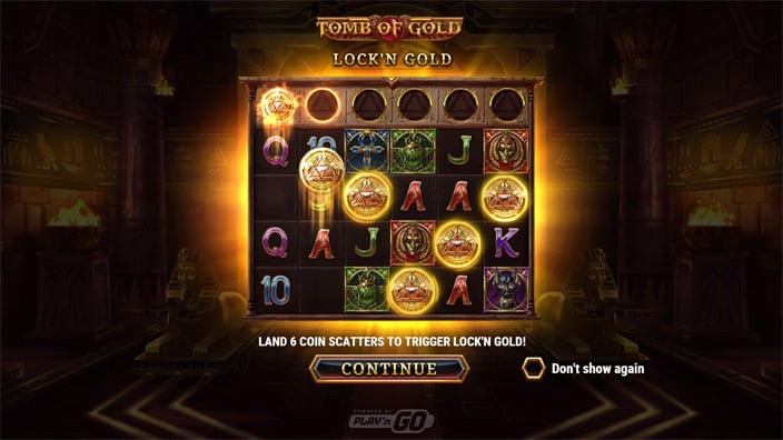 Tomb of Gold slot features