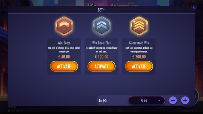 Xterminate slot feature Bet