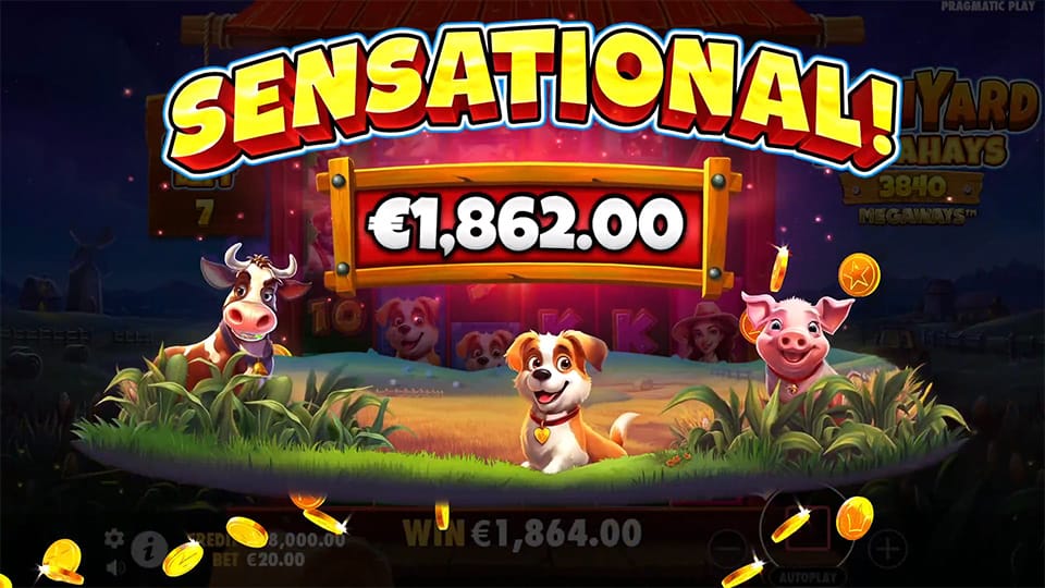 Barnyard Megahays Megaways slot big win