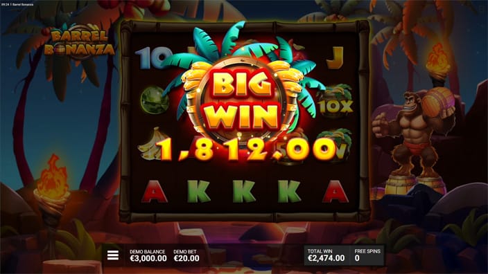 Barrel Bonanza slot big win