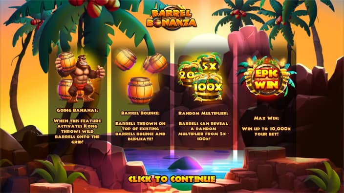 Barrel Bonanza slot features