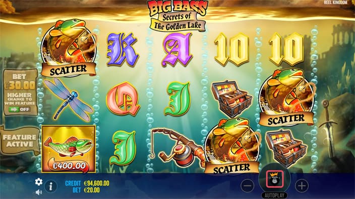 Big Bass Secrets of the Golden Lake slot free spins