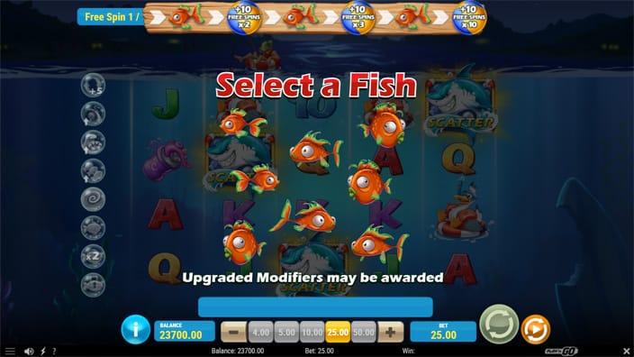 Boat Bonanza Down Under slot feature pick a fish