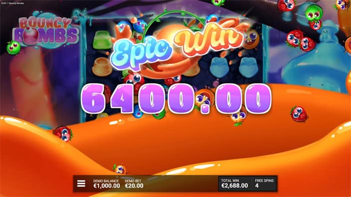 Bouncy Bombs slot big win