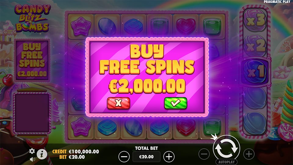 Candy Blitz Bombs slot bonus buy