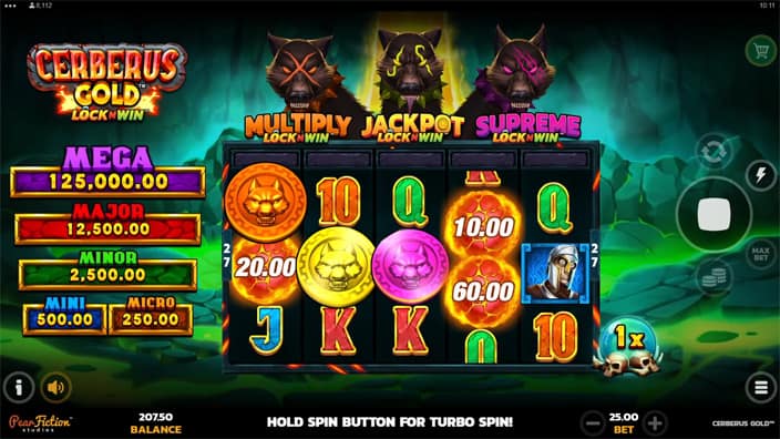 Cerberus Gold slot free spins