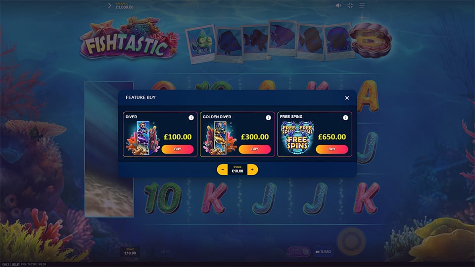 Fishtastic slot bonus buy