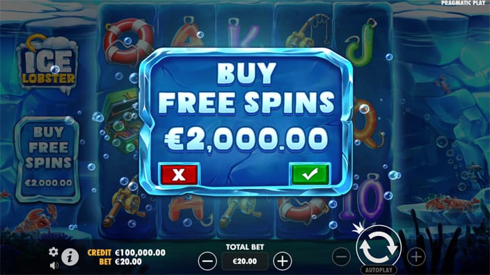 Ice Lobster slot bonus buy