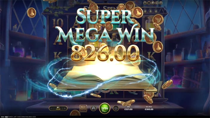 Magic Lab slot big win