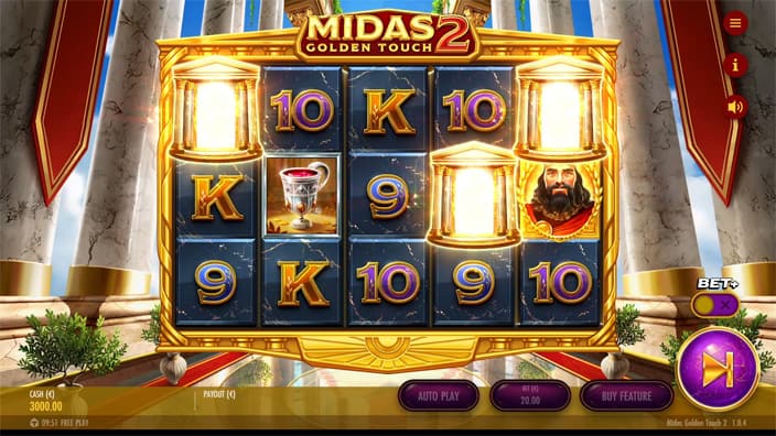 Midas Golden Touch 2 slot free spins