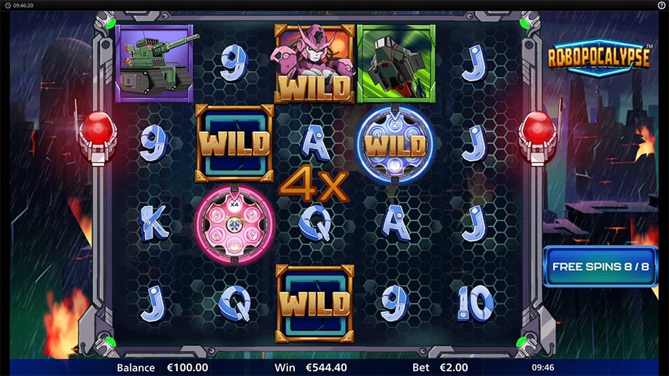 Robopocalypse slot feature wilds