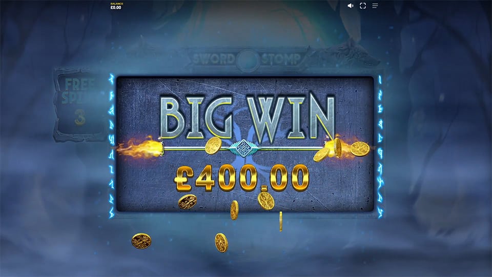 Sword Stomp slot big win