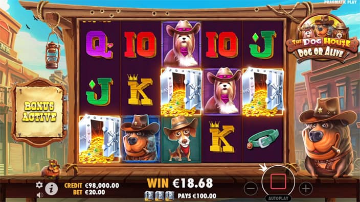 The Dog House Dog or Alive slot free spins