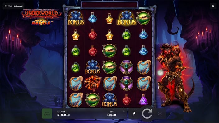 Underworld slot free spins