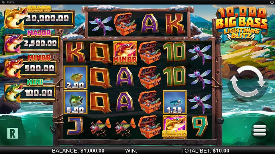 10000 Big Bass Lightning Spins slot