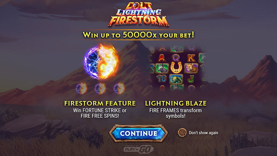 Colt Lightning Firestorm slot features