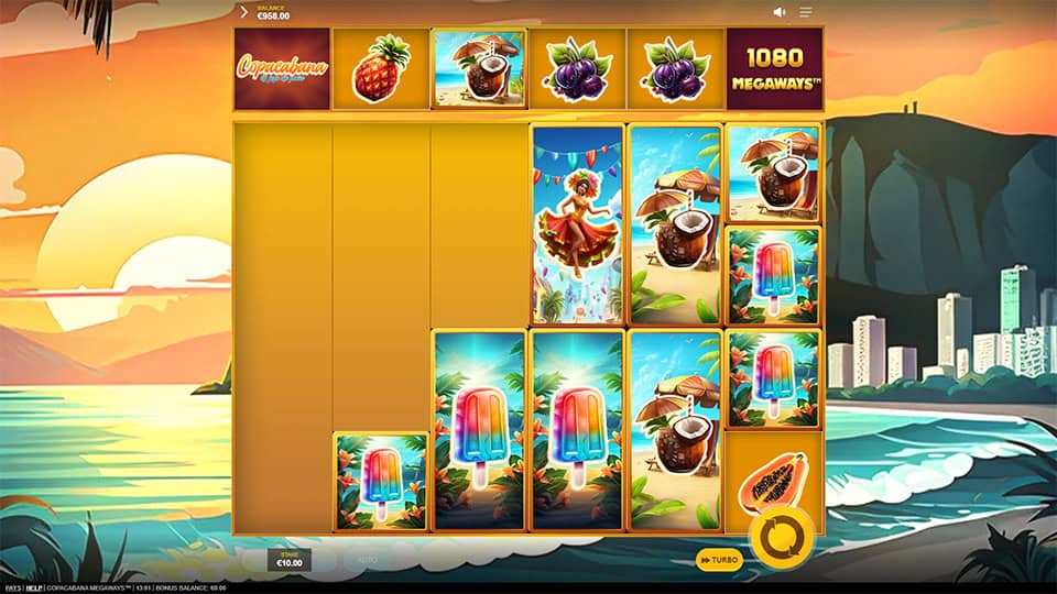 Copacabana Megaways slot feature tumble