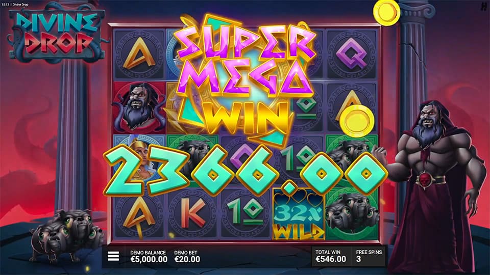 Divine Drop slot big win