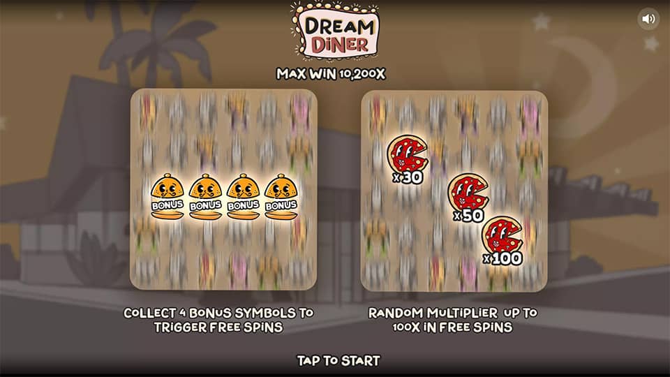 Dream Diner slot features